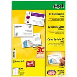 Sigel LP801 carte de visite 400 pièce(s)