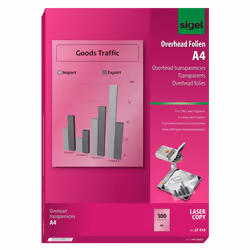 Sigel LF419, Transparent, Laser, A4 (210×297 mm), 100 µm, 100 feuilles