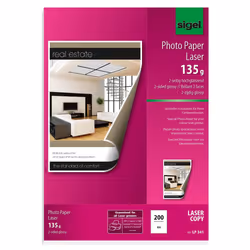 Sigel LP341, Universel, A4 (210x297 mm), Gloss, 200 feuilles, 135 g/m², Blanc