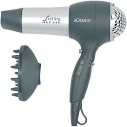 Bomann HTD 889 CB sèche-cheveux 2000 W Noir, Argent