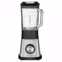 Bomann UM 1374 CB, Mélangeur de table, 1,5 L, Fonction d'impulsion, Pileur de glace, 650 W, Noir, Acier inoxydable