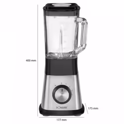 Bomann UM 1374 CB 1,5 L Mélangeur de table 650 W Noir, Acier inoxydable - Vue supplémentaire 4