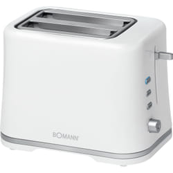 Bomann TA 1577 CB 2 part(s) 870 W Argent, Blanc