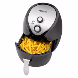 Bomann FR 6002 H CB Unique 3,6 L Autonome 1400 W Friteuse d’air chaud Noir, Argent