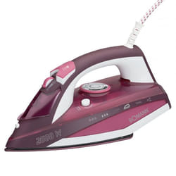 Bomann DB 6005 CB Fer à repasser à sec ou à vapeur Semelle en céramique 2600 W Rose, Blanc