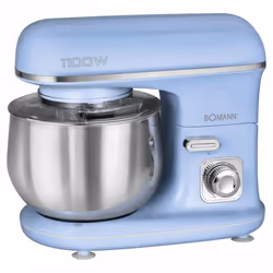 Bomann KM 6030 CB, Robot mixer, Bleu, 5 L, 1100 W, 220 - 240 V, 50 Hz