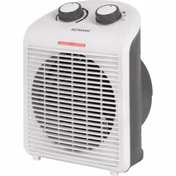 Bomann HL 6040 CB, Chauffage de ventilateur électrique, Intérieure, Bureau, Table, Blanc, Rotatif, 2000 W