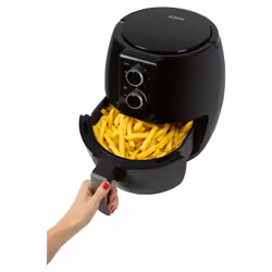 Bomann FR 6057 HCB Unique 3,6 L Autonome 1350 W Friteuse d’air chaud Noir, Argent
