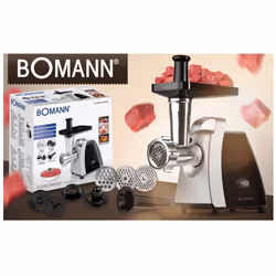 Bomann FW 6067 CB hachoir 1200 W Noir, Acier inoxydable - Vue supplémentaire 7