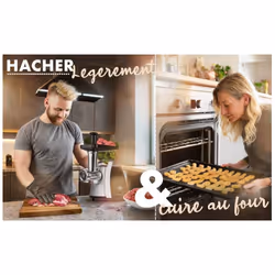 Bomann FW 6067 CB hachoir 1200 W Noir, Acier inoxydable - Vue supplémentaire 8