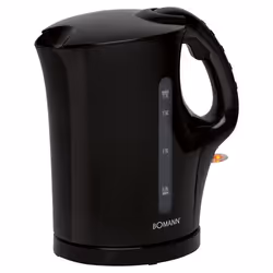 Bomann WK 6079 CB, 1,7 L, 2200 W, Noir, Plastique, Indicateur de niveau d'eau, Arrêt de sécurité en cas de surchauffe
