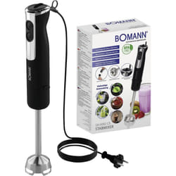 Bomann SM 6082 CB Mélangeur par immersion 800 W Noir, Acier inoxydable