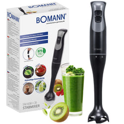 Bomann SM 6081 CB Mélangeur par immersion 350 W Noir, Acier inoxydable