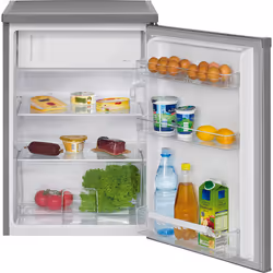 Bomann KS 2184 frigo combine Pose libre 120 L E Acier inoxydable