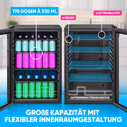 Bomann KSG 7290 Refroidisseur de boisson 115 L 178 canettes Pose libre E