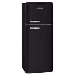 Bomann DTR 353 réfrigérateur-congélateur Pose libre 208 L E Noir, Argent