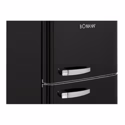 Bomann DTR 353 réfrigérateur-congélateur Pose libre 208 L E Noir, Argent