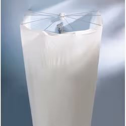 Rideau de Douche - KLEINE WOLKE - 0382100000 - Blanc - Fixations Incluses - Style Araignée