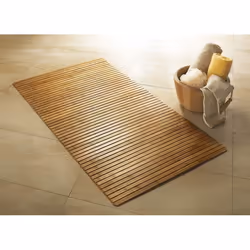 Kleine Wolke 5043202207, Marron, Monochromatique, Rectangulaire, Bambou, 50 x 80 cm, 5 mm