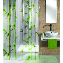 Kleine Wolke 5249625305 rideau de douche Poly-acétate de vinyle (PEVA) Vert, Transparent