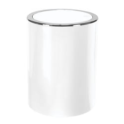 Kleine Wolke 5829114858 poubelle 5 L Rond Plastique Blanc