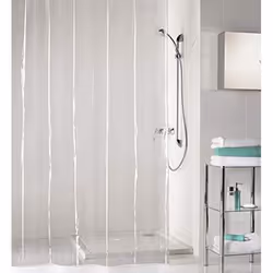 Rideau de douche - KLEINE WOLKE - Claro - PEVA - Transparent - 180x200 cm