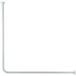 Kleine Wolke - Tringle de rideau de douche universelle 3 tailles Blanc