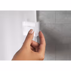 Kleine Wolke 0279100000 accessoire de rideau de douche Fixation murale du rideau de douche Blanc 2 pièce(s)