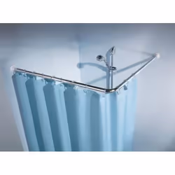 Barre de douche - Kleine Wolke - 90 x 90 cm - Blanc - Diamètre 25 mm - Réglable