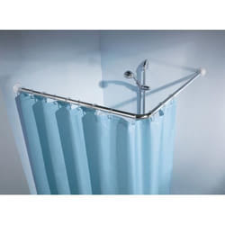 Barre de douche - Kleine Wolke - 90 x 90 cm - Blanc - Diamètre 25 mm - Réglable
