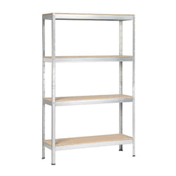 Schulte Regalwelt - SCHULTE Regalwelt Rayonnage pour charges lourdes avec 4 étagères en bois, capacité de charge par niveau 200 kg, 180x90x35 cm