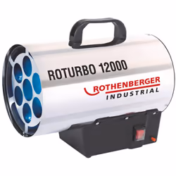 Le canon à chaleur industriel ROTHENBERGER ROTURBO 12000 est la solution idéale pour les locaux à partir de 200 m³ qui doiven ...