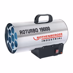 Description générale Générateur d'air chaud mobile Roturbo 19000, idéal pour le chauffage d'appoint dans des espaces utilitai ...