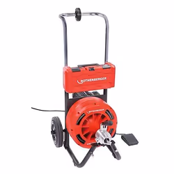 Rothenberger RODRUM M 13, Vis de vidange du cordon, Rouge, Acier inoxydable, 30 m, 7 cm, 10 cm, Secteur
