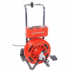 Rothenberger RODRUM L 20, Vis de vidange du cordon, Rouge, Acier inoxydable, 60 m, 12,5 cm, 25 cm, 220-240 V