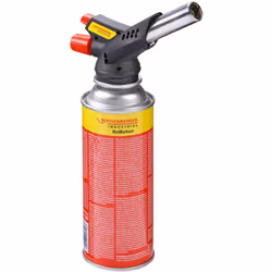 MANIABILITÉ OPTIMALE - Grâce au piézoélectrique (allumage automatique), le chalumeau à souder maniable est un brûleur à gaz e ...