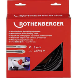 Rothenberger - 72412 Spirale de nettoyage des tuyaux 7.5 m Dimension produit, ø 8 mm