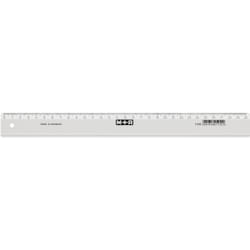 Möbius+Ruppert 1130 - 0000 Règle de bureau 300 mm Polystyrène Transparent 1 pièce(s)