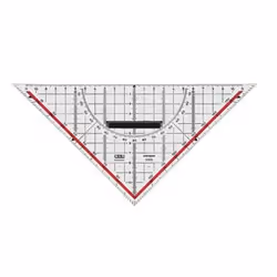Möbius+Ruppert 2332 - 0100, Triangle, Noir, Rouge, Blanc, Acrylique, 320 mm
