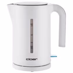 Cloer 4111, 1,7 L, 1800 W, Blanc, Plastique, Indicateur de niveau d'eau, Sans fil