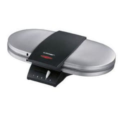 Cloer 1329 moule à gauffres 1200 W Noir, Acier inoxydable