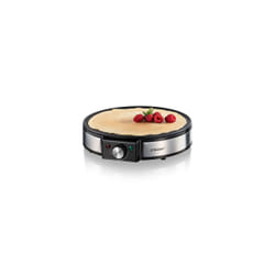 Cloer 6630 appareil à crêpes 2 crèpe(s) Noir, Acier inoxydable
