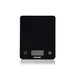 Cloer 6870 escabeaux de cuisine Noir Comptoir Rectangle Balance de ménage électronique