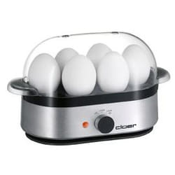 Cloer 6099 cuiseur d'oeufs 6 œufs Noir, Argent