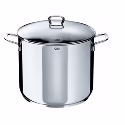 Silit 2103190912 Grand faitout/Soupière avec Couvercle Acier Inoxydable Argent 28 cm, 12 L, Acier inoxydable, Acier inoxydabl ...
