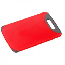 Silit 21.4227.4643 planche à découper pour cuisine Rectangulaire Synthétique Gris, Rouge