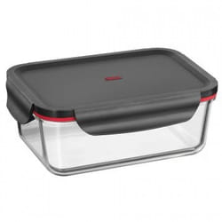 Silit 0022 6325 01 boîte hermétique alimentaire Rectangulaire Lunch box 1,4 L Noir, Transparent
