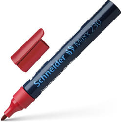 Schneider Schreibgeräte Maxx 230 marqueur indélébile Pointe ogive Rouge 1 pièce(s)