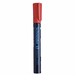 Schneider Schreibgeräte Maxx 233, Rouge, Pointe biseautée, Noir, Rouge, Moyen, 1 mm, 5 mm