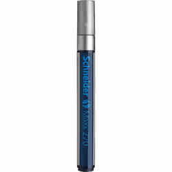 Schneider Schreibgeräte Maxx 270, Argent, Bleu, Argent, Moyen, Pointe ogive, 1 mm, 3 mm